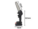 Mini drujbă cordless 6” – Ferăstrău portabil electric pentru grădină și întreținere ramuri