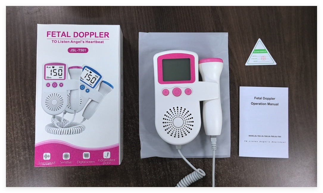 Monitor fetal Doppler pentru gravide, monitorizare functii vitale fat intrauterin, detectare puls, USB