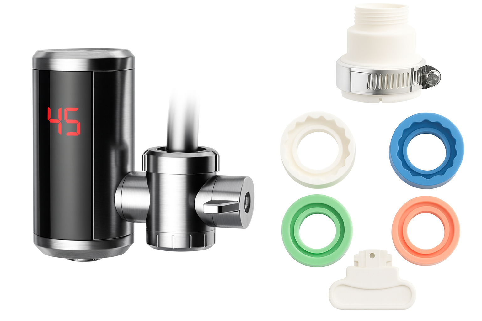 Încălzitor electric apă 3000W cu robinet rotativ și afișaj temperatură – rapid și eficient