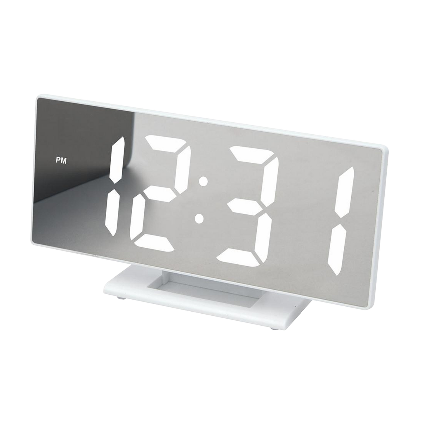 Ceas digital LED multifuncțional cu alarmă, termometru și suport oglindă – USB, memorie