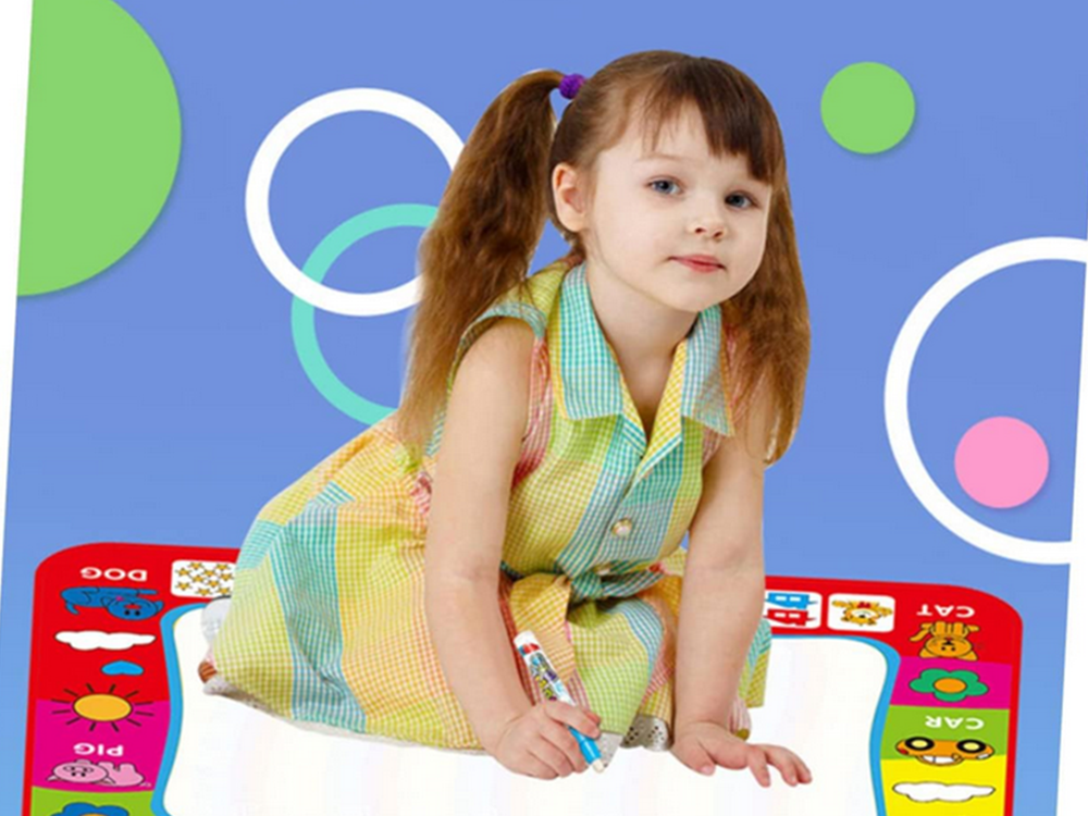 Covoraș de Colorat cu Apă – Litere, Numere și Educație pentru Copii