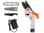 Drujbă electrică cordless mini – ferăstrău de grădină pentru tăiere ramuri, 21V, portabil