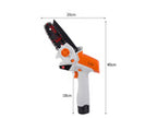 Drujbă electrică cordless mini – ferăstrău de grădină pentru tăiere ramuri, 21V, portabil