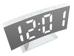 Ceas digital LED multifuncțional cu alarmă, termometru și suport oglindă – USB, memorie