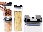 Set 5 Containere Alimentare pentru Bucătărie cu Închidere Ermetică – Depozitare Paste, Cereale, Condimente