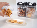 Set 5 Containere Alimentare pentru Bucătărie cu Închidere Ermetică – Depozitare Paste, Cereale, Condimente