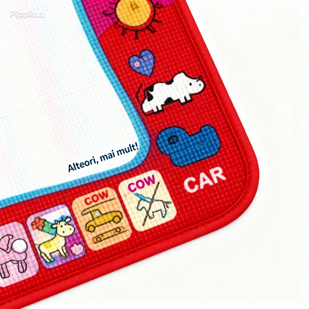 Covoraș de Colorat cu Apă – Litere, Numere și Educație pentru Copii