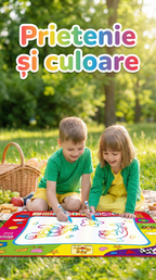 Covoraș de Colorat cu Apă – Litere, Numere și Educație pentru Copii