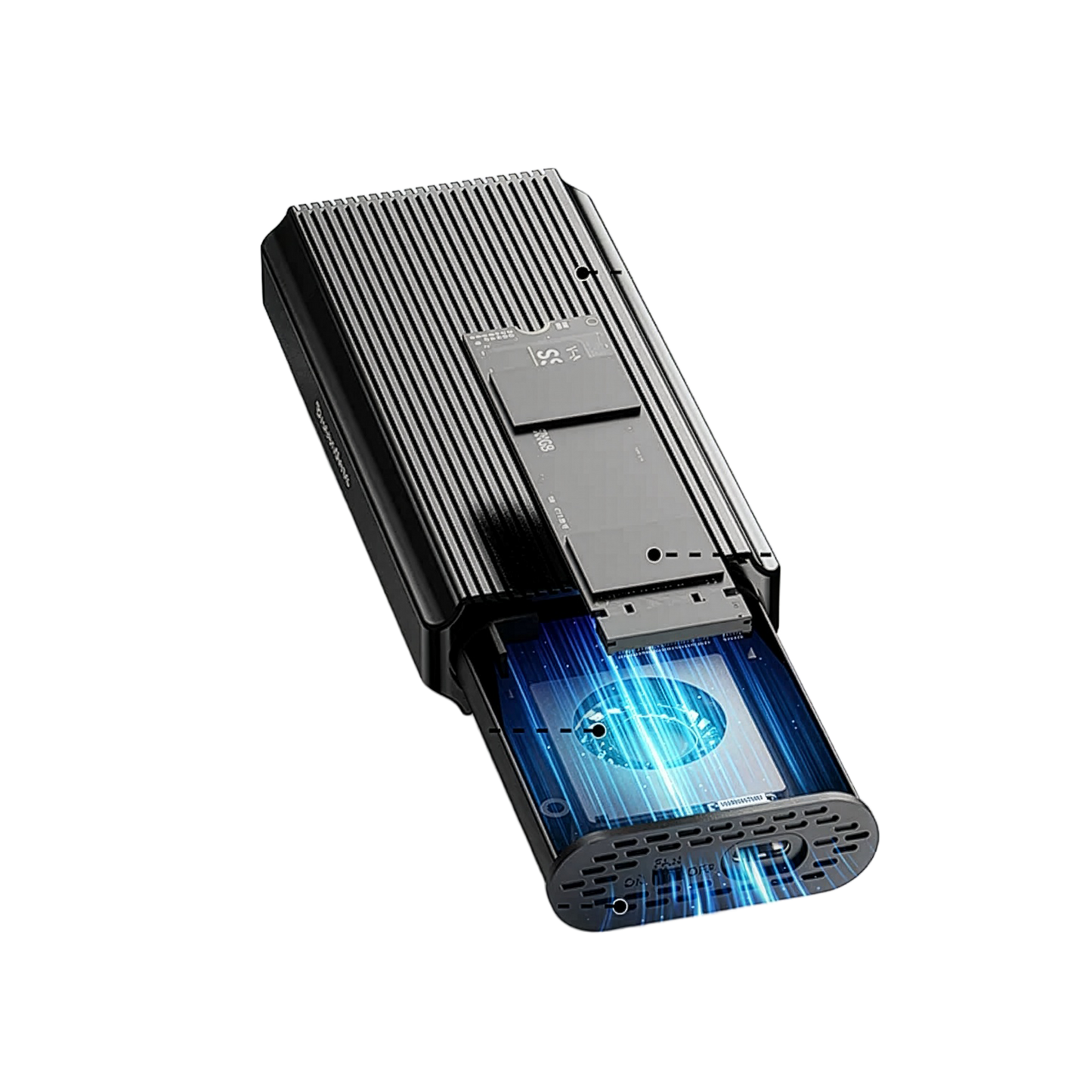 Duplicator de hard disk M2 NVME 40Gbps USB 4 Tybe-C, 8TB 3GB pe secundă, carcasă M2 NVME cu ventilator de răcire pentru iPhone, laptop, monitor
